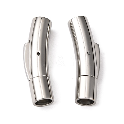 Tarnish Resistant 304 Stainless Steel Bayonet Clasps STAS-I013-5mm-1