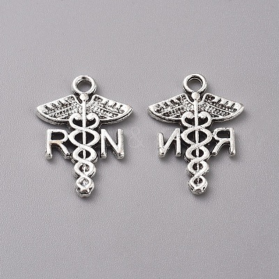 Tibetan Style Alloy Pendants X-TIBEP-WH0002-16AS-1