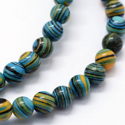 Synthetic Malachite Beads Strands G-A186-A-03-1