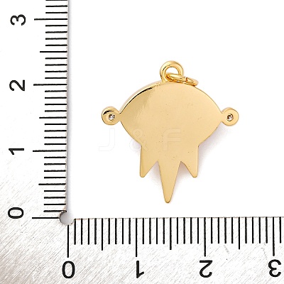 Brass Micro Pave Cubic Zirconia Pendants KK-A233-02G-02-1
