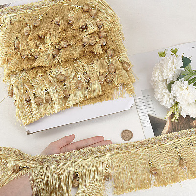 6M Polyester Tassel Lace Trim OCOR-OC0001-51C-1
