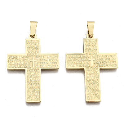 201 Stainless Steel Big Pendants X-STAS-R115-16G-1