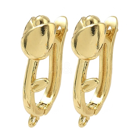 Brass Earring Findings KK-D226-08G-1