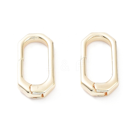 Rack Plating Brass Spring Gate Rings KK-A183-11G-1