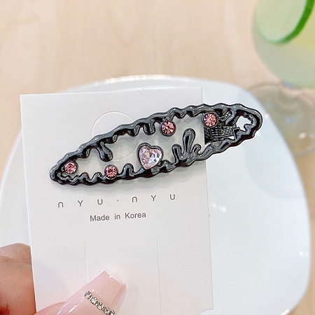 Alloy Rhinestone Alligator Hair Clips PW-WG7F7B9-04-1