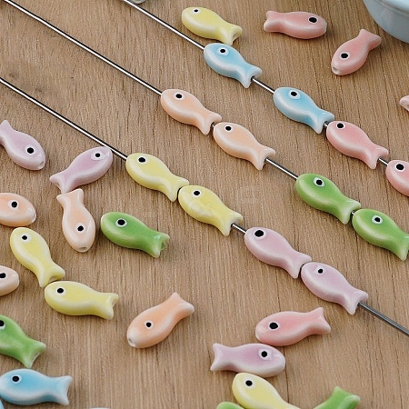 Handmade Porcelain Ceramic Beads PORC-Z003-04C-1