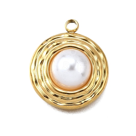 Plastic Pearl Pendants LS-STAS-Q360-03A-G-1