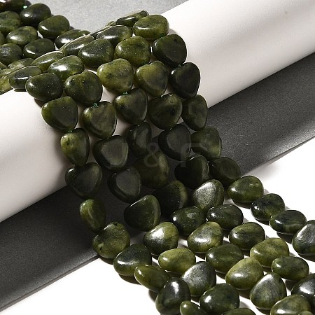 Natural Xinyi Jade/Chinese Jade Beads Strands G-R190-10mm-65-1