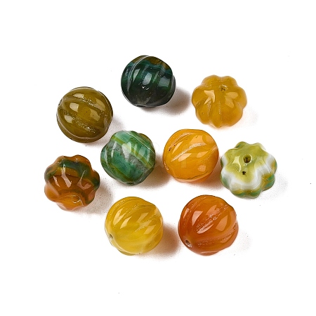 Dyed Natural Agate Grooved Beads G-T138-197-1