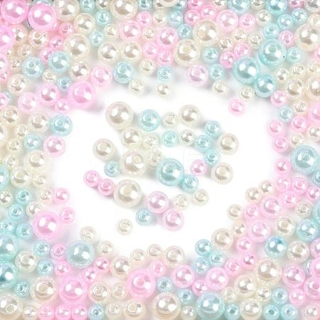 ABS Plastic Imitation Pearl Beads KY-G030-01B-1