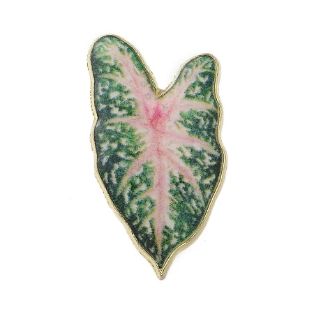 Leaf Enamel Pins JEWB-S040-01D-G-1