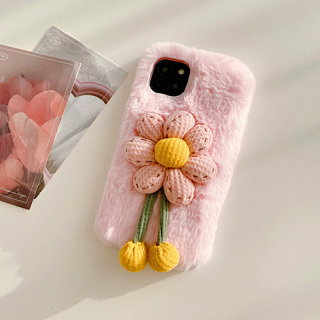 Warm Plush Mobile Phone Case for Women Girls COHT-PW0001-04A-01-1
