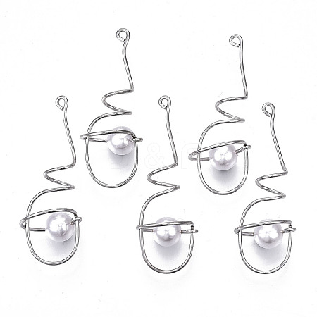 Rack Plating Alloy Wire Wrapped Big Pendants LS-PALLOY-S132-150P-RS-1