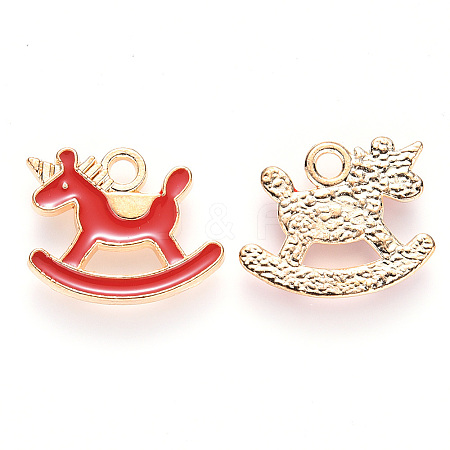 Alloy Enamel European Dangle Charms PALLOY-YW020-02-1