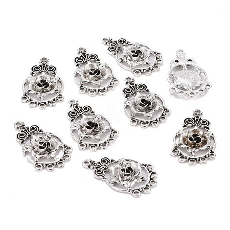 Tibetan Style Alloy Chandelier Components Links TIBE-I025-08AS-1