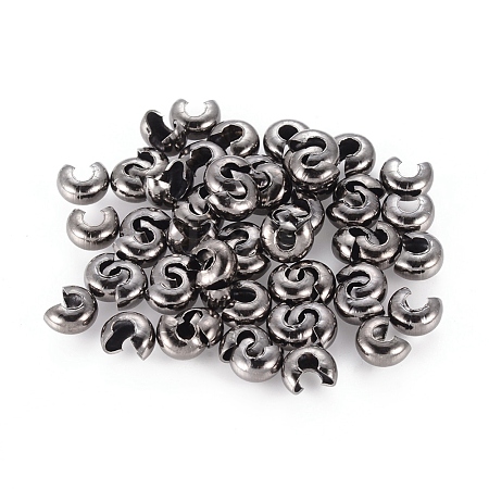 Iron Crimp Beads Covers IFIN-H028-NFB-NF-1