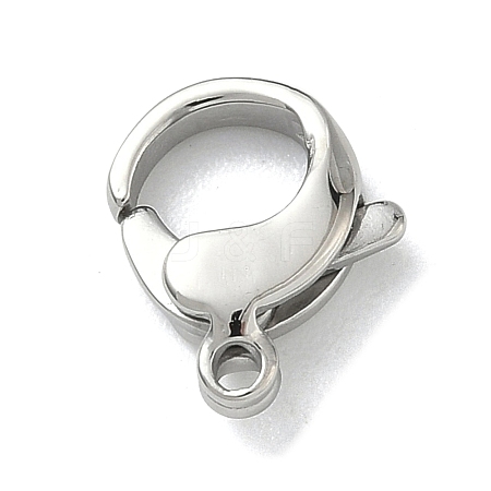 304 Stainless Steel Lobster Claw Clasps STAS-P423-06P-1