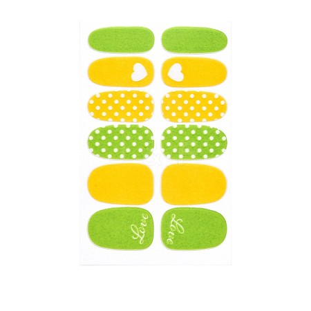 Avocados & Strawberries & Flowers Full Cover Nail Art Stickers MRMJ-T109-WSZ629-1