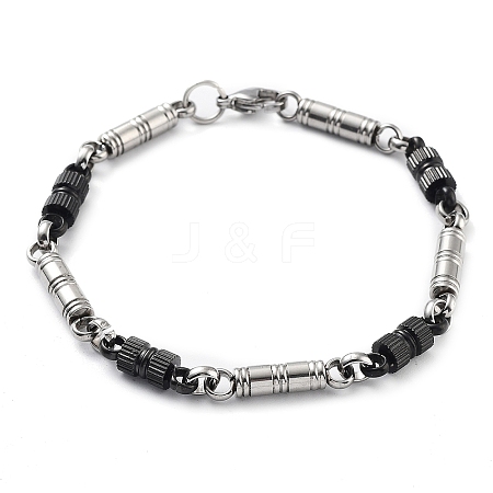 304 Stainless Steel Link Chain Bracelet BJEW-Z023-02A-1
