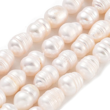 Natural Cultured Freshwater Pearl Beads Strands PEAR-P062-14B-1