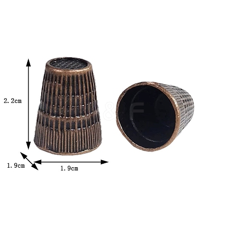 Cone Zinc Alloy Sewing Thimbles PW-WG46704-04-1