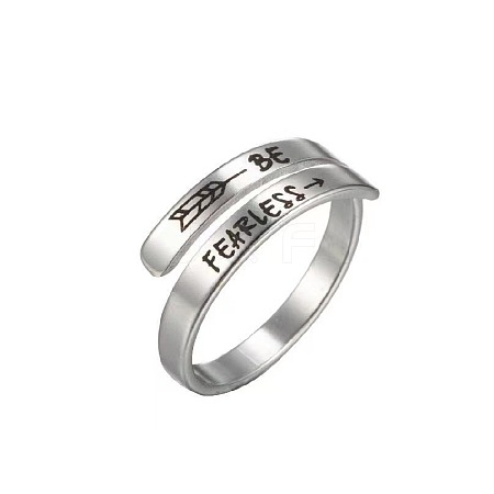201 Stainless Steel Finger Rings FS-WGA0219-07-1