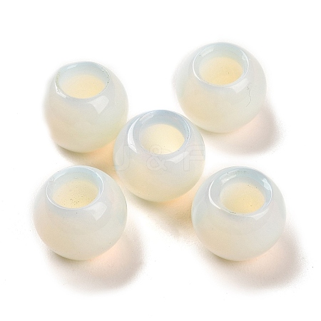 Opalite European Beads G-R488-01B-1