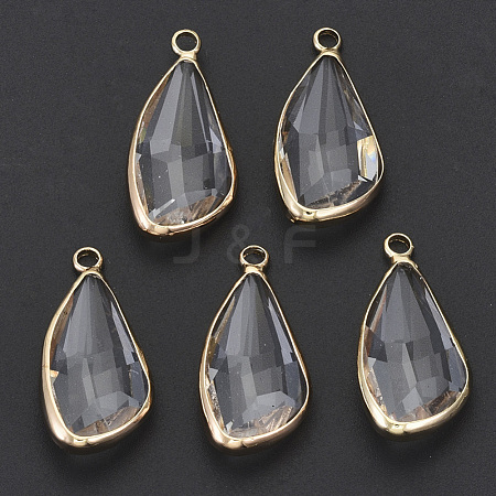 Transparent Glass Pendants GLAA-N038-10-1