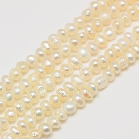 Grade AA Natural Cultured Freshwater Pearl Beads Strands LS-PEAR-L003-C-03-01-1