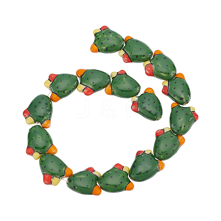 16Pcs Handmade Porcelain Beads PORC-ME0001-07-1