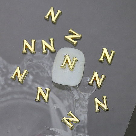Alloy 26 Letter Shapes Nail Art Decoration MRMJ-WH0114-001-14-1