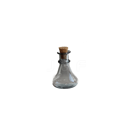 Miniature Glass Empty Wishing Bottles BOTT-PW0006-01C-1