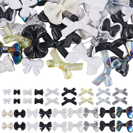 108Pcs 18 Styles Opaque & Transparent Acrylic Beads MACR-SC0001-86-1