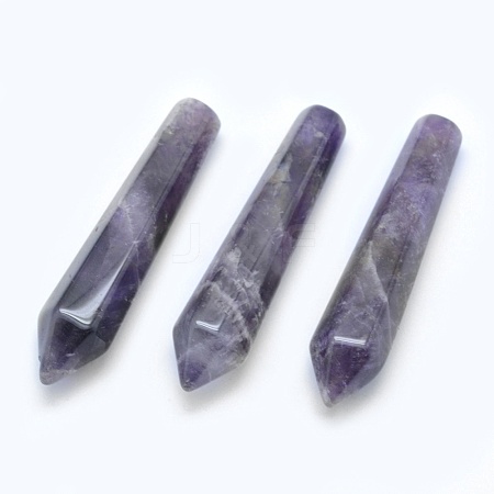 Natural Amethyst Pointed Beads G-E490-E21-1