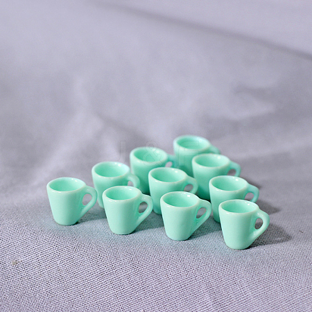 Resin Miniature Teacup Ornaments BOTT-PW0001-179B-1