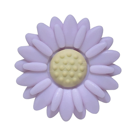 Flower Food Grade Eco-Friendly Silicone Focal Beads PW-WG22023-02-1