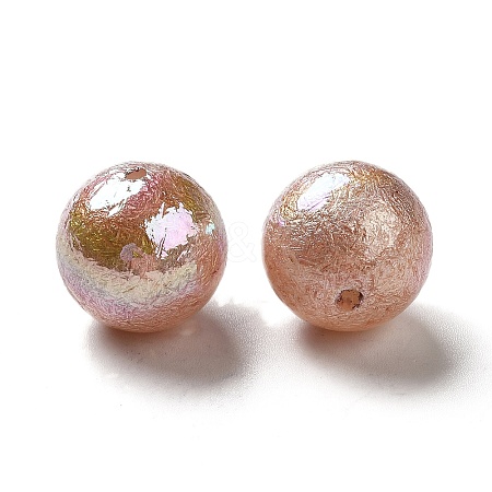 UV Plating Opaque Acrylic Beads X-OACR-L013-002D-1