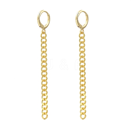 Brass Huggie Hoop Earrings EJEW-JE04257-1