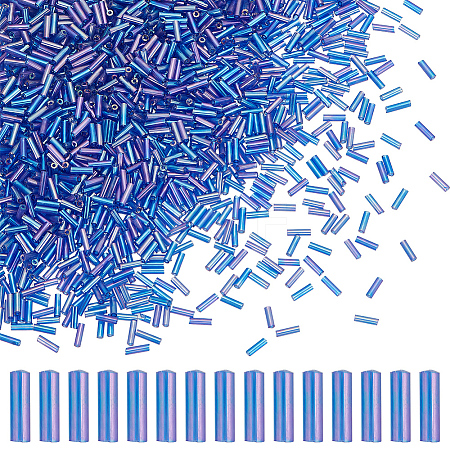 2000Pcs Glass Bugle Beads SEED-HY0001-14A-1