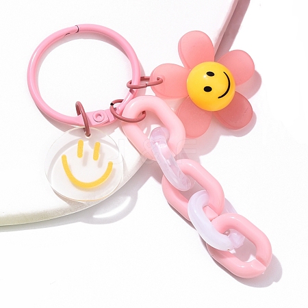 Acrylic Pendant Decorations HJEW-YW00186-03-1