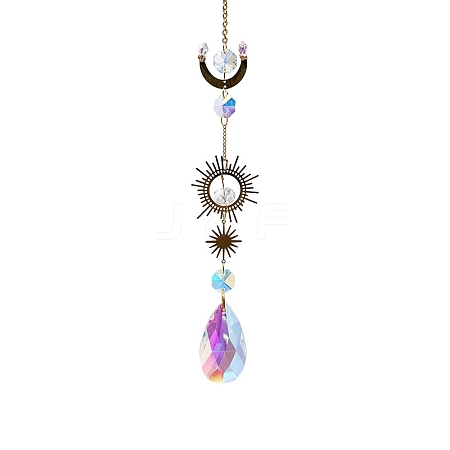 Crystal Glass Sun Catcher Pendant PW-WG88E45-02-1