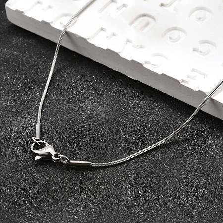 Tarnish Resistant 304 Stainless Steel Snake Chain Necklaces STAS-M174-019P-1