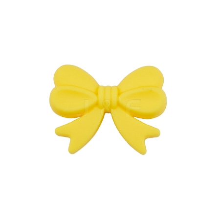 Bowknot Food Grade Silicone Beads PW-WG39907-03-1