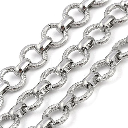 Non-Tarnish 304 Stainless Steel Link Chains CHS-A013-04P-02-1