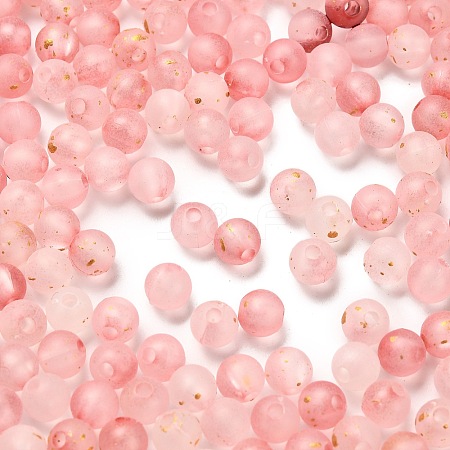 Frosted Transparent Acrylic Beads OACR-F013-12C-1