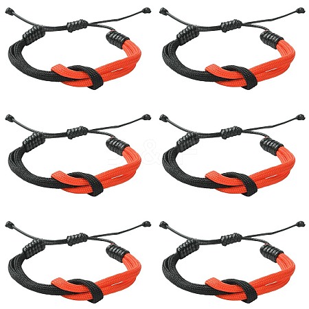 6Pcs Waxed Polyester Cord Bracelets BJEW-YW00018-01-1