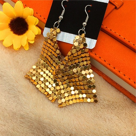 Sparkle Alloy Sequins Dangle Earrings for Women NE0138-7-1