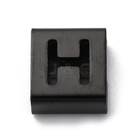 Ion Plating(IP) 304 Stainless Steel Square Slide Charms STAS-L132-04H-B-1