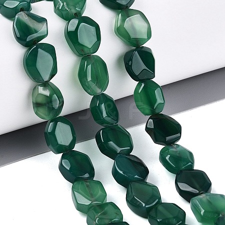Dyed & Heated Natural Agate Beads Strands G-N359-15A-02-1