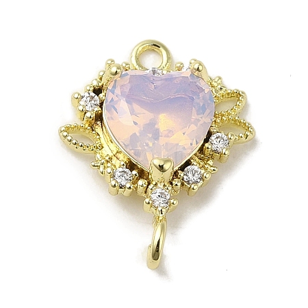 Brass Micro Pave Cubic Zirconia Pendants LS-KK-K371-05G-1